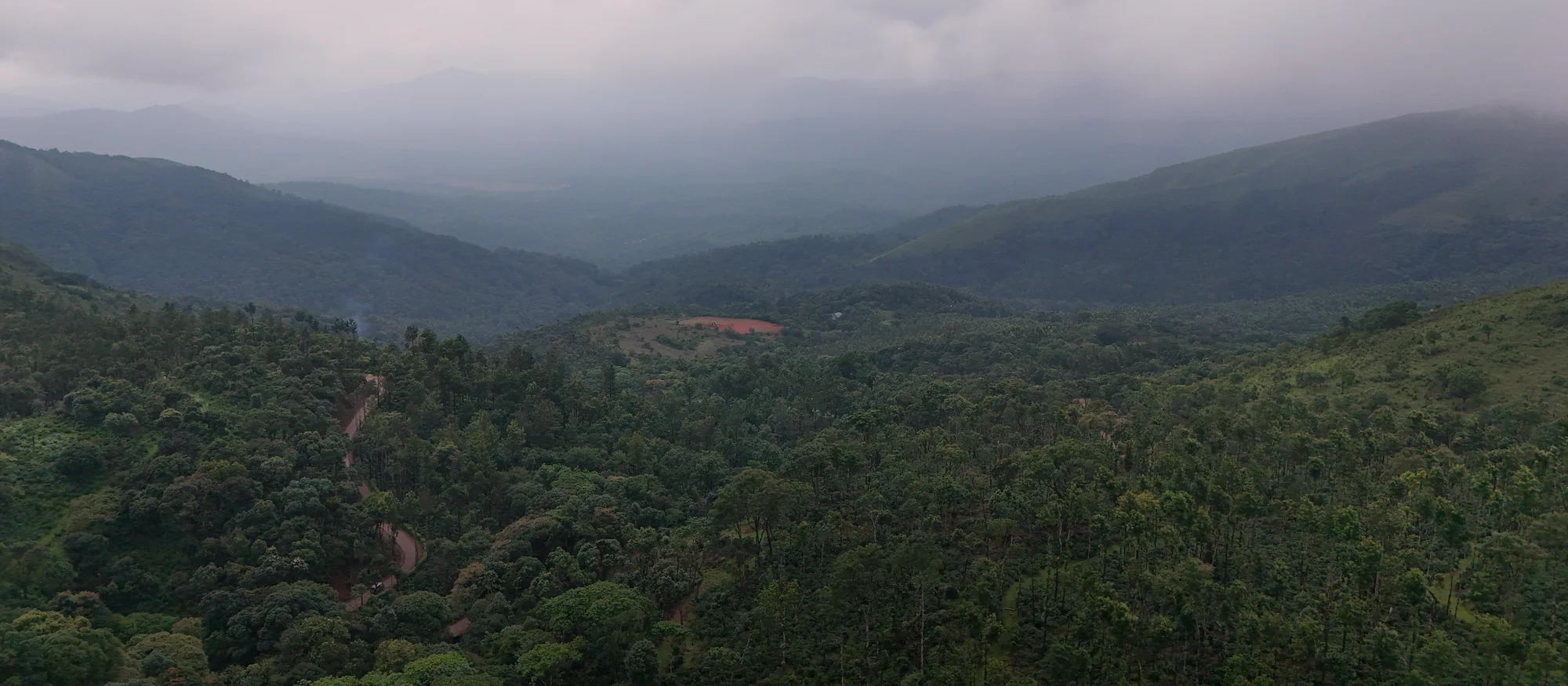 Mist over the Baba Budan Giri range, Chikmagalur